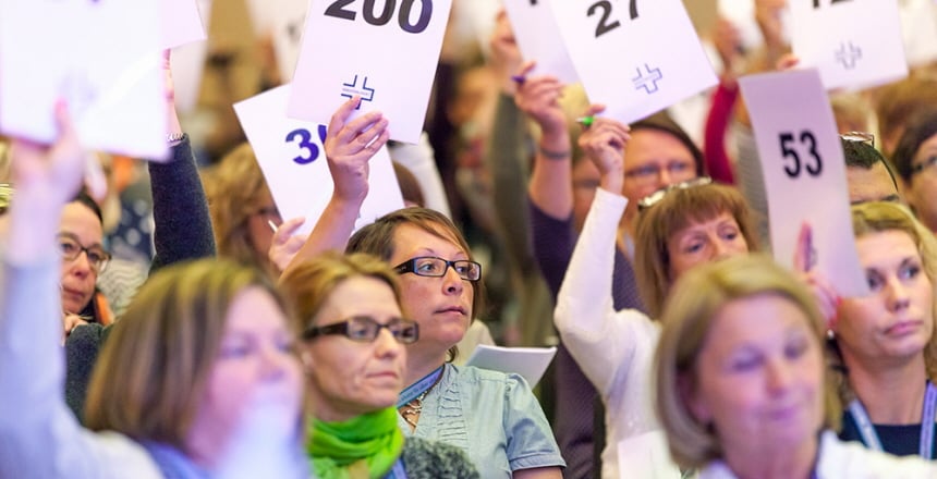 Röstlappar. Från Kongress 2014.